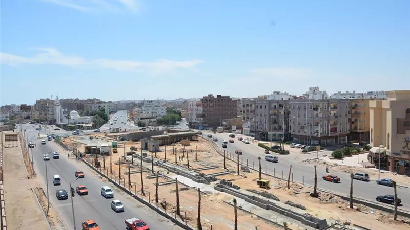 شاهد| ميدان الدهار السياحي في ثوبه الجديد بالغردقة