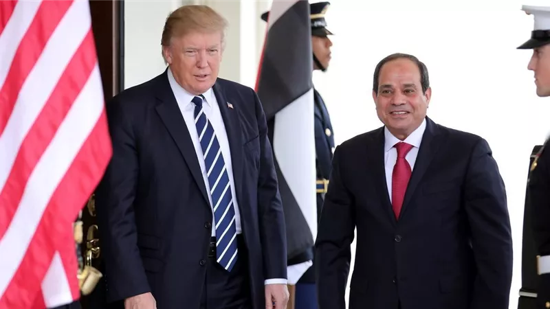 «ترامب»: رفع التعاون العسكري بين مصر وأمريكا إلى أعلى مستوى