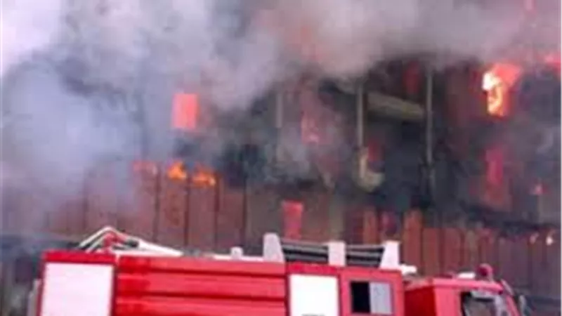 اندلاع حريق ضخم بنادي الجزيرة
