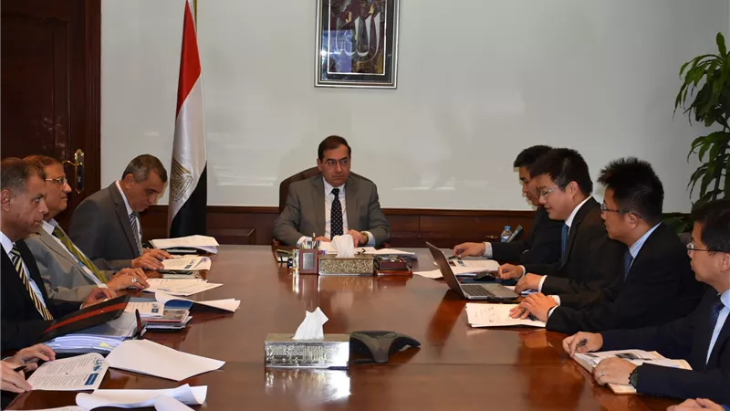 وزير البترول يستقبل مدير بنك التنمية الصيني 
