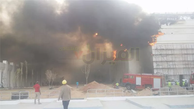  بالصور.. حريق هائل بفندق الماسة بالعاصمة الإدارية 