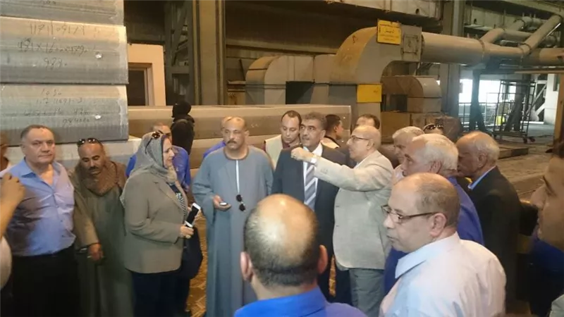 بالصور.. الشرقاوي: دراسة لإنشاء مصنع جديد تابع لـ«مصر للألومنيوم»