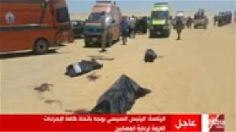 شاهد.. أول فيديو من حادث المنيا الإرهابي