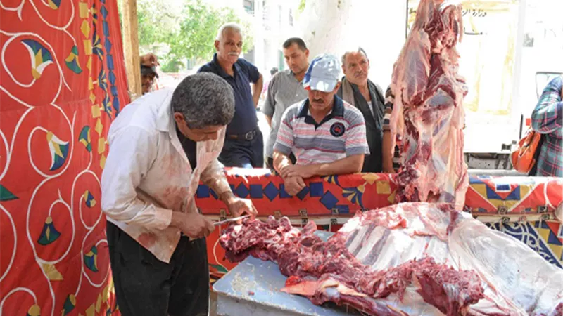 بالفيديو.. عامل جزارة يرقص بملابس 