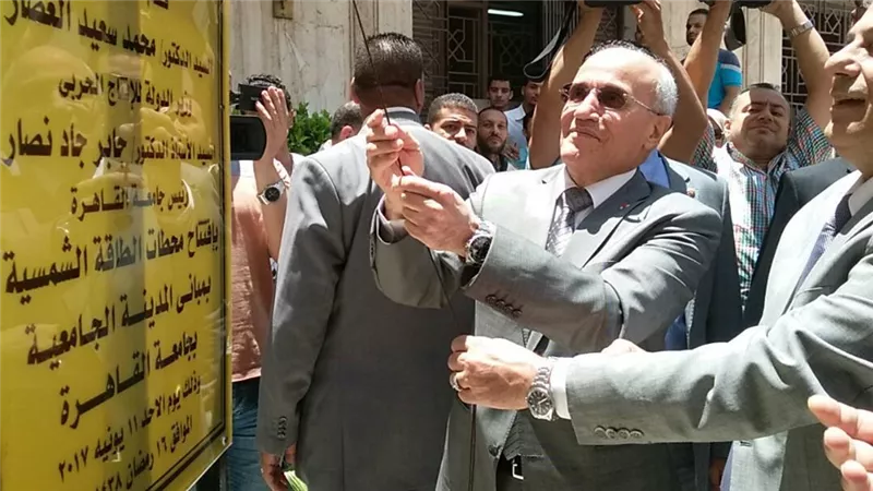 «العصار» و«نصار» يفتتحان محطة طاقة شمسية بقدرة 660 ك وات 