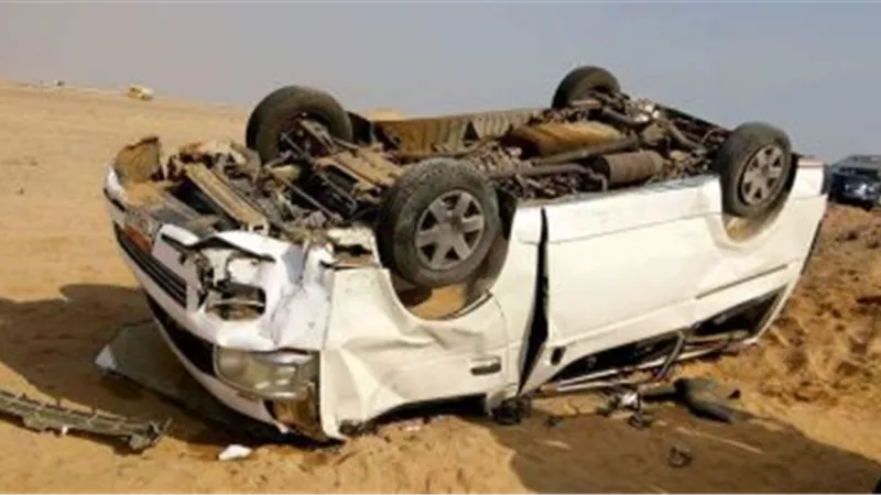 مصرع طفلة وإصابة 13 في انقلاب سيارة بالمنيا الجديدة