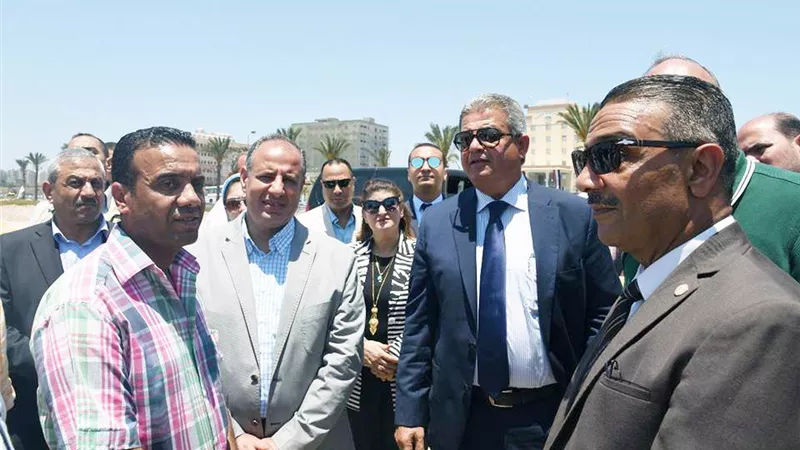 سلطان وعبد العزيز يتفقدان مشروع إنشاء مبنى مكمل وملاعب لـ«الاتحاد السكندري»