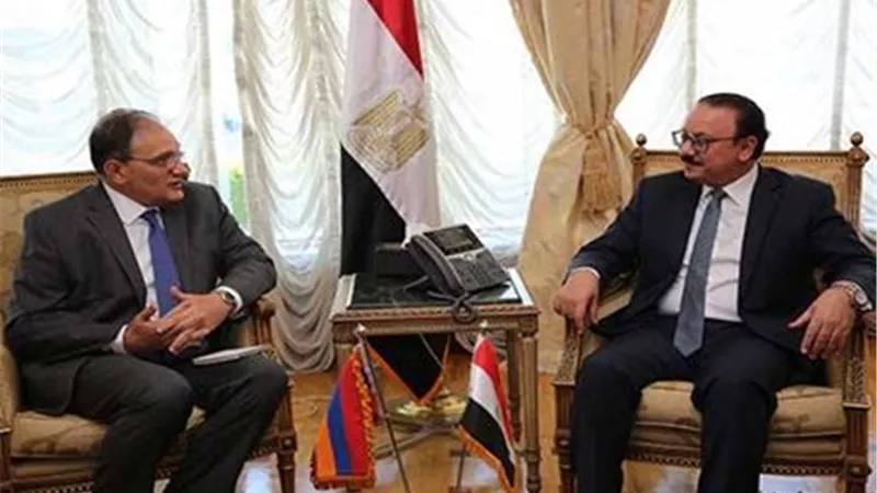 «القاضي» يبحث مع سفير أرمينيا سبل التعاون في تكنولوجيا المعلومات