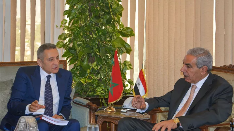 قابيل يبحث مع نظيره المغربي تعزيز العلاقات الاقتصادية بين البلدين