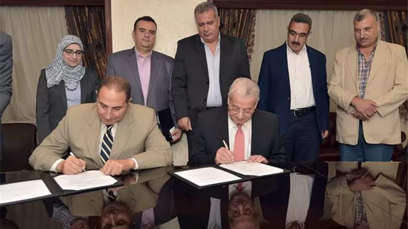 «المقاولون العرب» و«سسكو» يوقعان عقد تنفيذ محطة صرف صناعي بتكلفة 229 مليون جنيه