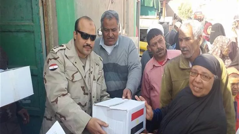 سلع غذائية بنصف قيمتها من القوات المسلحة لأهالي الوادي الجديد