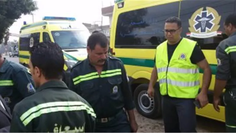 مصرع طفلين وإصابة 22 إثر انقلاب مينى باص فى ترعة بالبدرشين