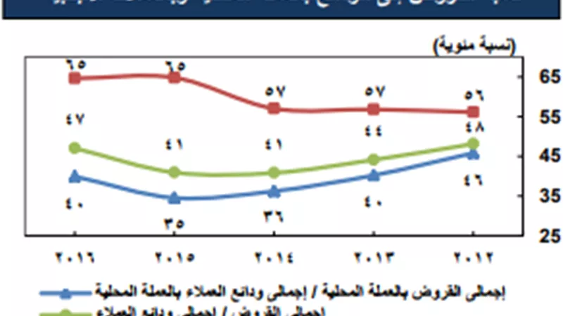 47 % ارتفاعاً بإجمالى القروض بالبنوك بنهاية يونيو2017