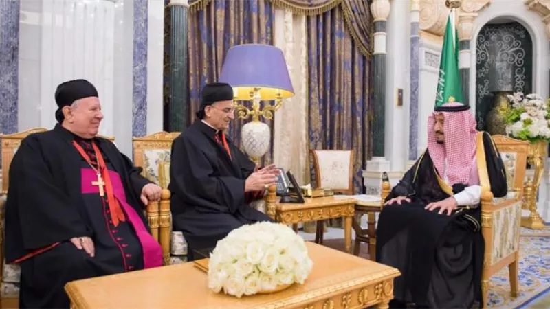 الملك سلمان بن عبدالعزيز يستقبل البطريرك اللبناني بشارة الراعي