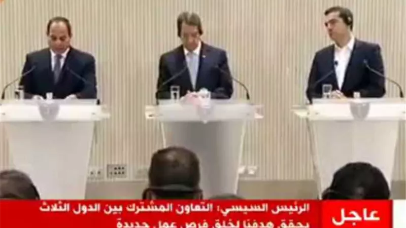 «السيسي»: توافق مع قبرص واليونان للتعاون ضد الإرهاب