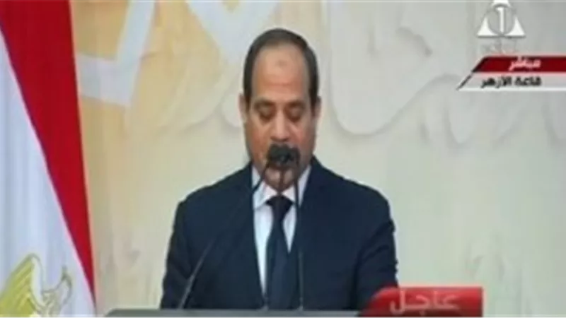 السيسى يطالب حضور احتفالية المولد الوقوف دقيقة حداداً على ضحايا مسجد الروضة