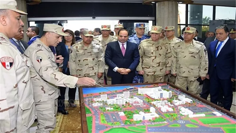 السيسي يفتتح المرحلة الرئيسية لتطوير المجمع الطبي بالمعادي