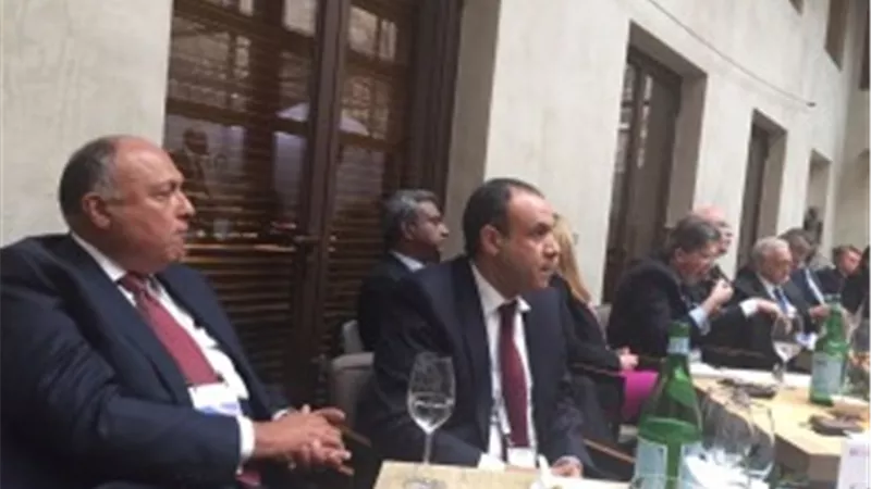 شكري يشارك في غذاء عمل حول «التنمية في أفريقيا»