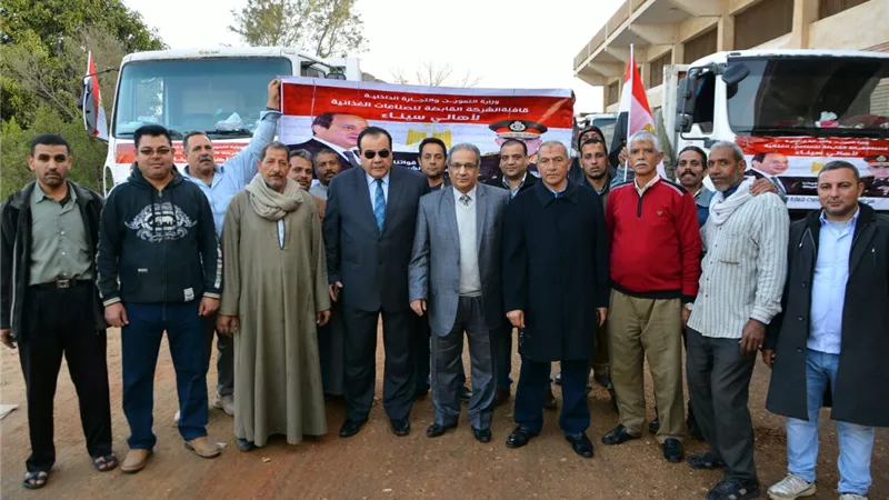 المصيلحى: إمداد محافظة شمال سيناء بكميات كبيرة من السلع الغذائية والخضر الطازجة والألبان 