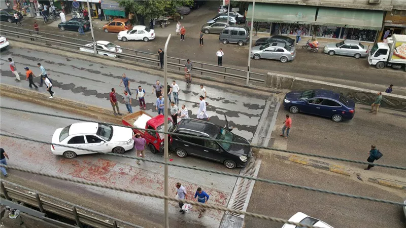 شلل مرورى أعلى كوبرى «الدقى» بسبب حادث تصادم
